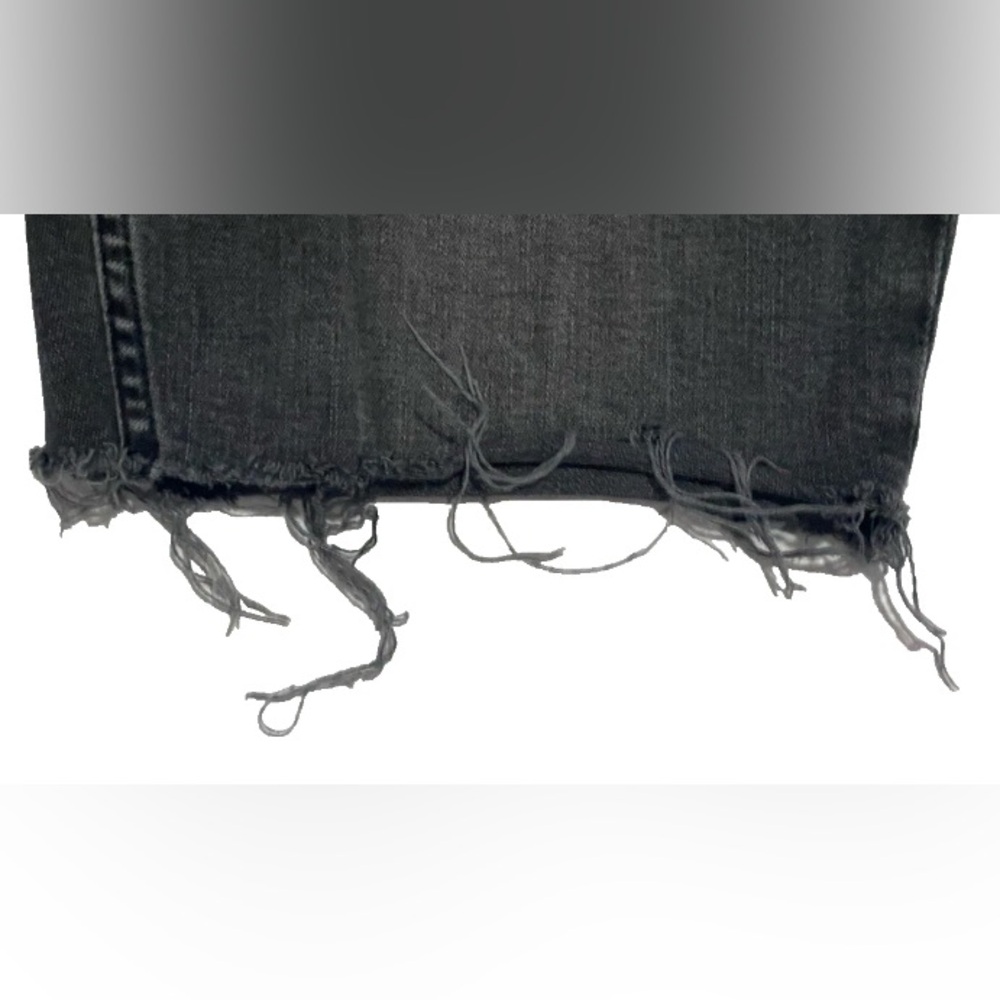 H&M Men’s Size 30 Black Gray Denim Jeans Y2K Cut Off Shorts Excellent Condition - Picture 5 of 11